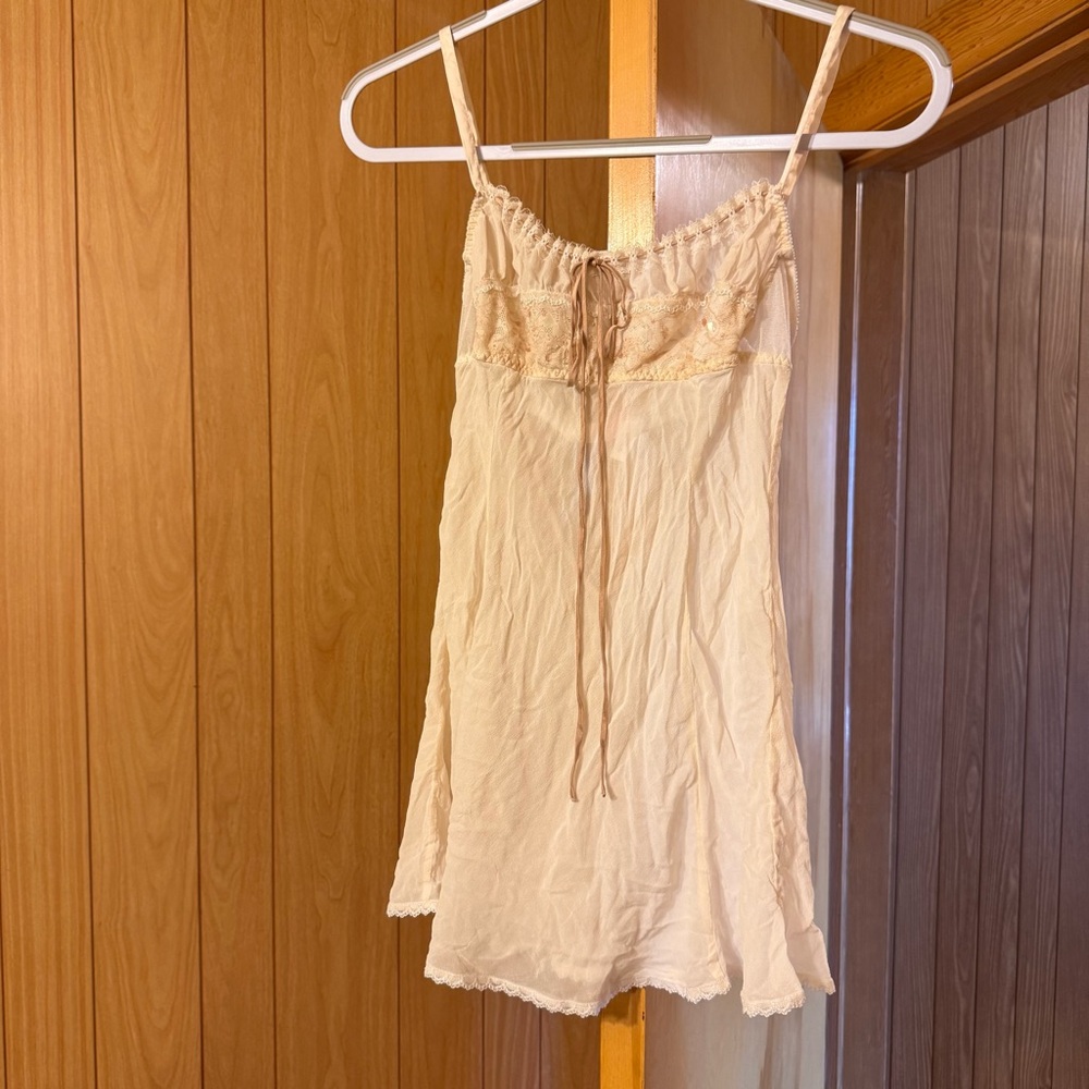 Victorias Secret Lace Trim and sequin Slip Dress Y2K
